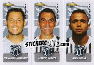 Sticker F.Henrique / M.Careca / Rogerinho - Campeonato Brasileiro 2012 n. 421 - Panini