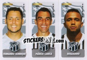 Cromo F.Henrique / M.Careca / Rogerinho - Campeonato Brasileiro 2012 - Panini