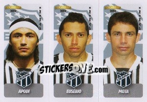 Sticker Apodi / Eusebio / Mota - Campeonato Brasileiro 2012 - Panini