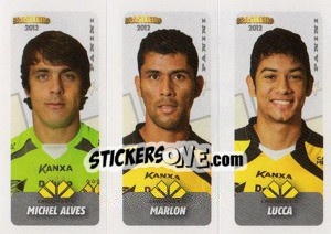 Sticker M.Alves / Marlon / Lucca - Campeonato Brasileiro 2012 n. 435 - Panini
