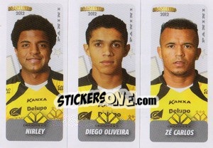 Sticker Nirley / D.Oliveira / Ze Carlos - Campeonato Brasileiro 2012 n. 437 - Panini