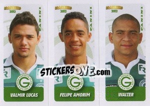 Cromo V.Lucas / F.Amorim / Walter - Campeonato Brasileiro 2012 - Panini