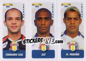 Sticker F.Leal / Ale / M.Paraiba - Campeonato Brasileiro 2012 - Panini