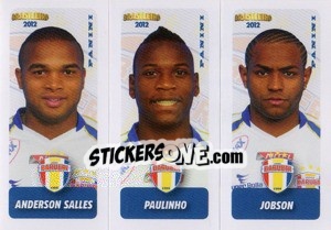 Sticker A.Salles / Paulinho / Jobson - Campeonato Brasileiro 2012 n. 450 - Panini