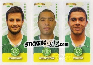 Sticker Chiquinho / Wellington / Kleiton - Campeonato Brasileiro 2012 n. 453 - Panini