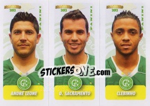 Sticker A.Leone / D.Sacramento / Clebinho - Campeonato Brasileiro 2012 - Panini