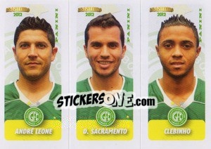 Figurina A.Leone / D.Sacramento / Clebinho - Campeonato Brasileiro 2012 - Panini