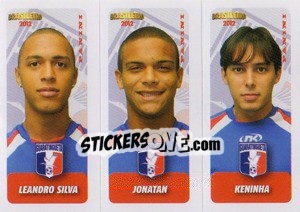 Sticker L.Silva / Jonatan / Keninha - Campeonato Brasileiro 2012 - Panini
