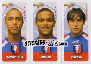 Cromo L.Silva / Jonatan / Keninha - Campeonato Brasileiro 2012 - Panini