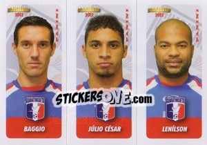 Sticker Baggio / J.Cesar / Lenilson - Campeonato Brasileiro 2012 - Panini