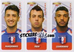 Sticker Marquinhos / Fran / Leandrinho - Campeonato Brasileiro 2012 n. 465 - Panini