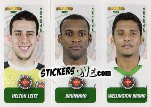 Cromo H.Leite / Bruninho / W.Bruno - Campeonato Brasileiro 2012 - Panini