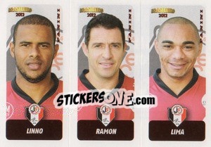 Sticker Linno / Ramon / Lima - Campeonato Brasileiro 2012 - Panini