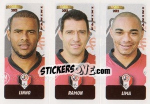 Cromo Linno / Ramon / Lima - Campeonato Brasileiro 2012 - Panini