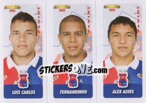 Sticker L.Carlos / Fernandinho / A.Alves - Campeonato Brasileiro 2012 - Panini