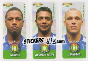 Cromo Gabriel / A.Recife / Leandrao - Campeonato Brasileiro 2012 - Panini