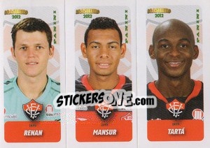 Cromo Renan / Mansur / Tarta - Campeonato Brasileiro 2012 - Panini