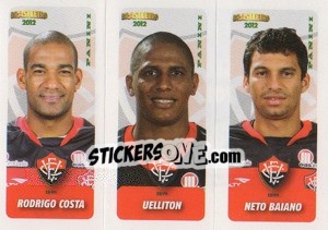 Sticker R.Costa / Uelliton / N.Baiano - Campeonato Brasileiro 2012 - Panini