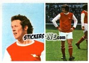 Sticker Liam Brady - Soccer Stars 1976-1977
 n. 23 - FKS