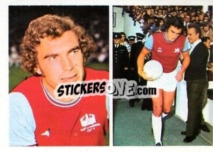 Sticker Trevor Brooking - Soccer Stars 1976-1977
 - FKS