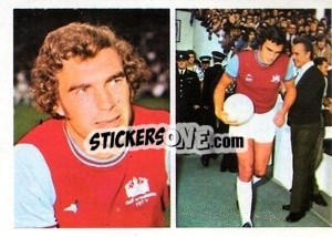 Sticker Trevor Brooking - Soccer Stars 1976-1977
 n. 348 - FKS