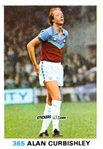 Sticker Alan Curbishley - Soccer Stars 1977-1978
 n. 365 - FKS