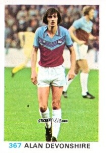 Sticker Alan Devonshire - Soccer Stars 1977-1978
 n. 367 - FKS