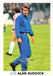 Sticker Alan Suddick - Soccer Stars 1977-1978
 n. 318 - FKS
