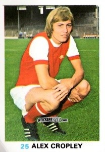 Sticker Alex Cropley - Soccer Stars 1977-1978
 n. 25 - FKS