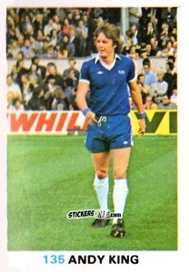 Sticker Andy King - Soccer Stars 1977-1978
 n. 135 - FKS