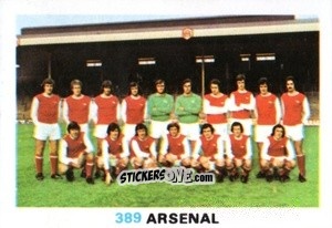 Sticker Arsenal - Soccer Stars 1977-1978
 n. 389 - FKS
