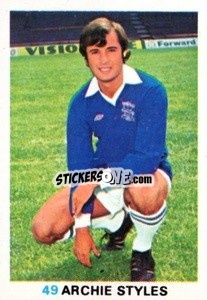 Sticker Arthur Styles - Soccer Stars 1977-1978
 - FKS
