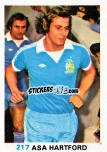 Sticker Asa Hartford - Soccer Stars 1977-1978
 - FKS