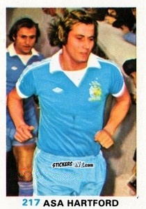 Sticker Asa Hartford - Soccer Stars 1977-1978
 n. 217 - FKS