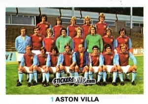 Sticker Aston Villa - Soccer Stars 1977-1978
 n. 1 - FKS