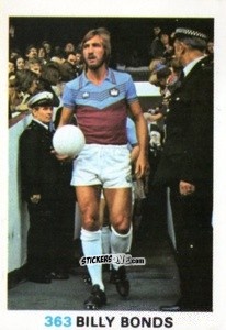 Sticker Billy Bonds - Soccer Stars 1977-1978
 n. 363 - FKS