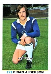 Sticker Brian Alderson - Soccer Stars 1977-1978
 n. 171 - FKS