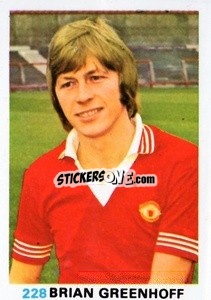 Figurina Brian Greenhoff - Soccer Stars 1977-1978
 n. 228 - FKS