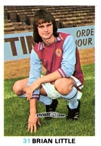 Sticker Brian Little - Soccer Stars 1977-1978
 n. 31 - FKS