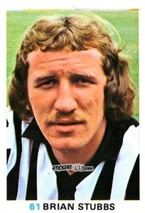 Sticker Brian Stubbs - Soccer Stars 1977-1978
 n. 61 - FKS