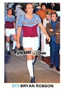 Sticker Bryan Robson - Soccer Stars 1977-1978
 n. 373 - FKS