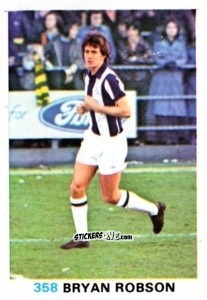 Sticker Bryan Robson - Soccer Stars 1977-1978
 n. 358 - FKS