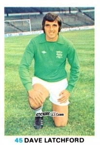 Sticker Dave Latchford - Soccer Stars 1977-1978
 n. 45 - FKS