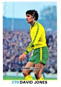 Sticker David Jones - Soccer Stars 1977-1978
 n. 270 - FKS