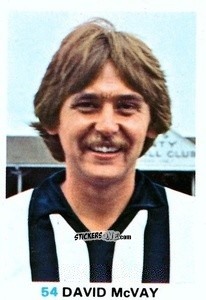 Sticker David McVay - Soccer Stars 1977-1978
 n. 54 - FKS