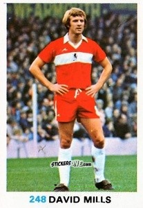Figurina David Mills - Soccer Stars 1977-1978
 n. 248 - FKS