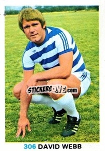 Sticker David Webb - Soccer Stars 1977-1978
 n. 306 - FKS