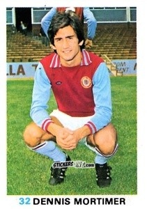 Sticker Dennis Mortimer - Soccer Stars 1977-1978
 n. 32 - FKS