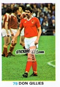 Sticker Don Gillies - Soccer Stars 1977-1978
 - FKS