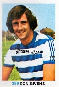Sticker Don Givens - Soccer Stars 1977-1978
 - FKS